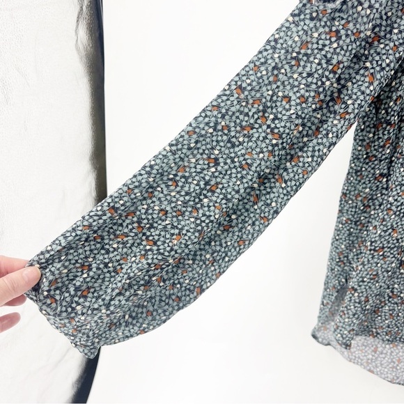 ✅ CHARLOTTE BRODY 100% SILK LONG SLEEVE BLOUSE SIZE SMALL - Picture 2 of 9